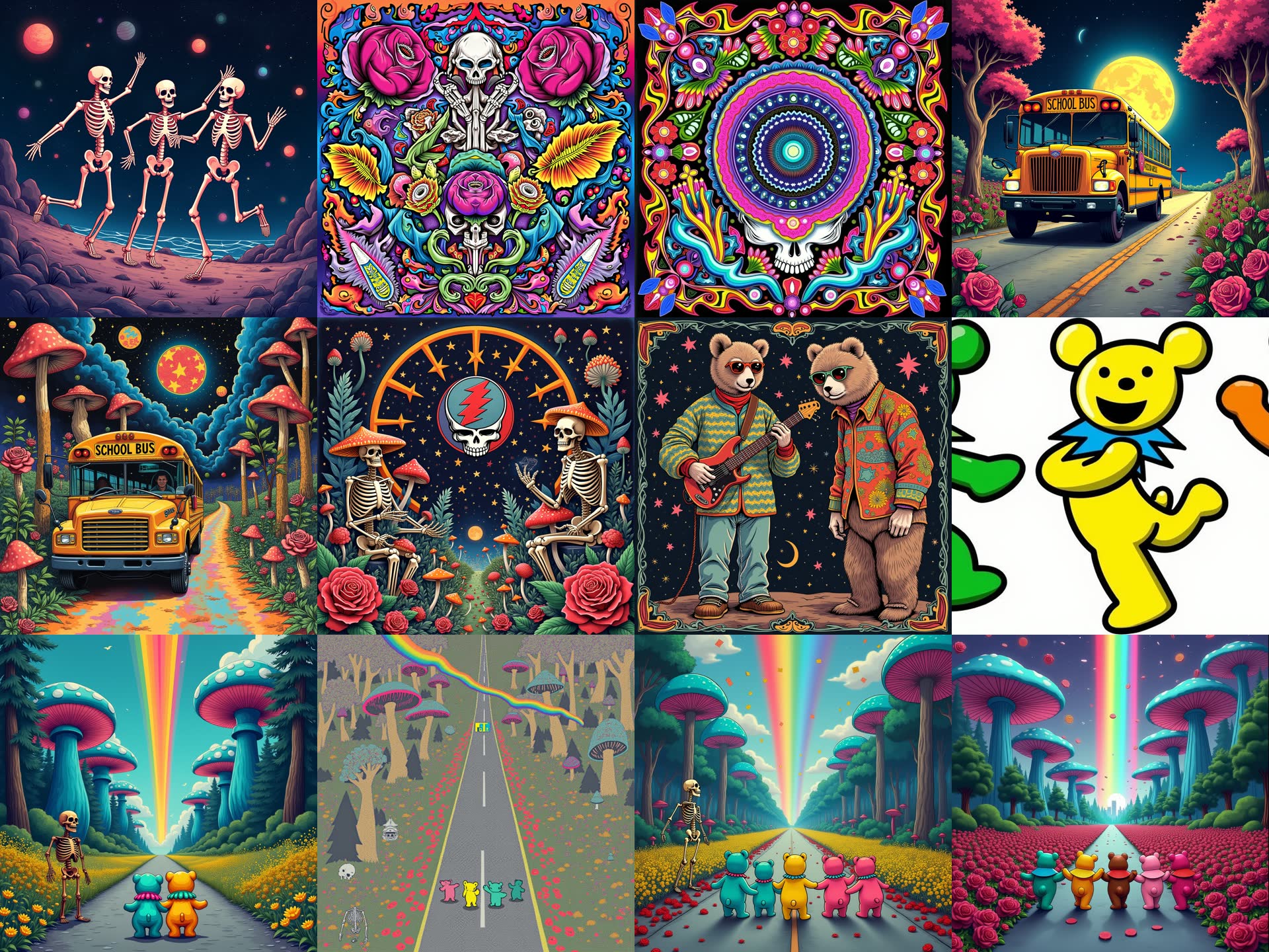 12 ComfyUI stills generated for Doo Dah Men