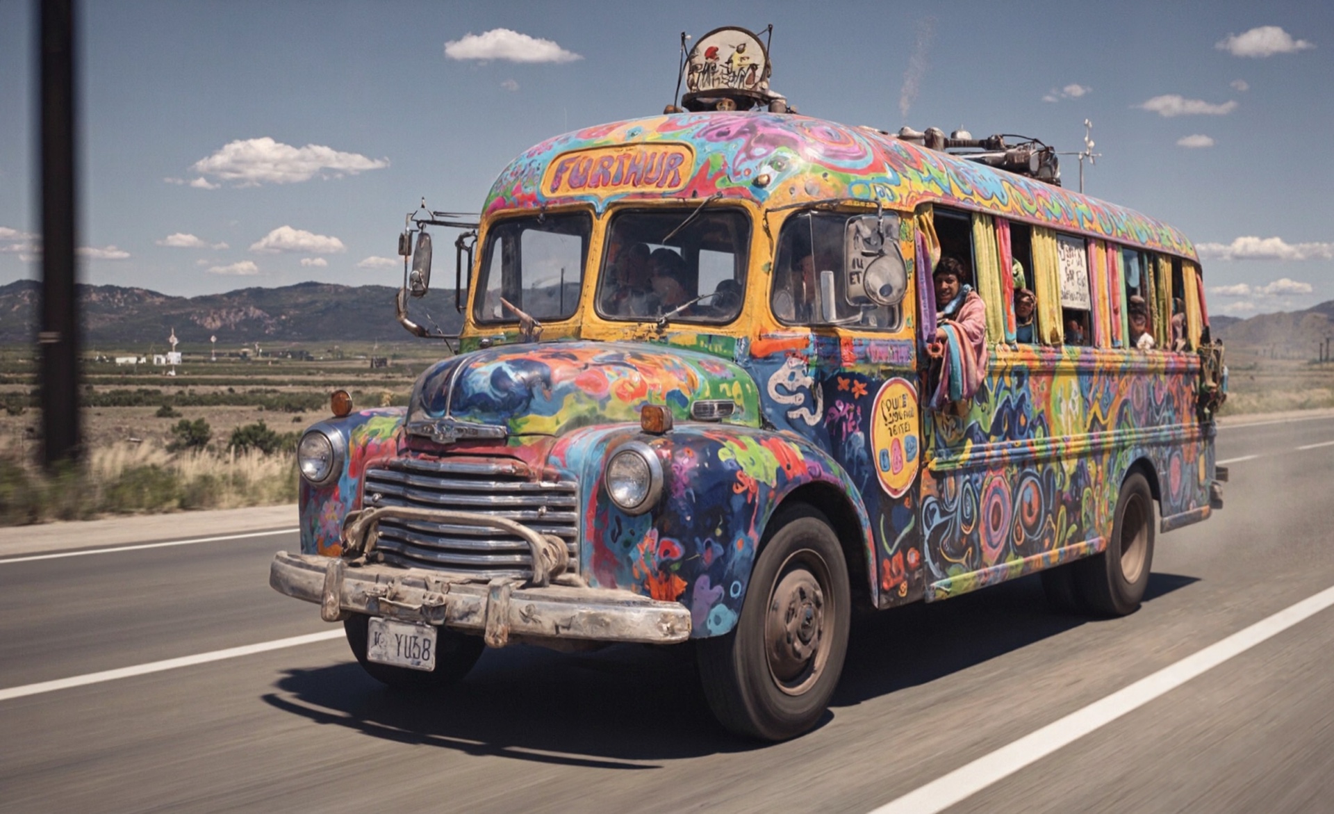 Furthur Bus — Pixelwave upscaled delivery